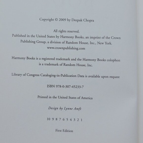 Deepak Chopra Reinventing the Body Resurrecting the Soul 2009 1st Edition HC DJ - Picture 3 of 8